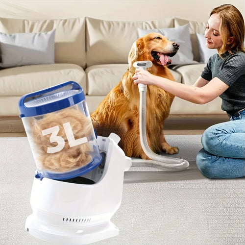 Set with Vacuum Cleaner, Pet Hair Trimming and Care Vacuum - 101.44oz Low Noise Dog Grooming Vacuum