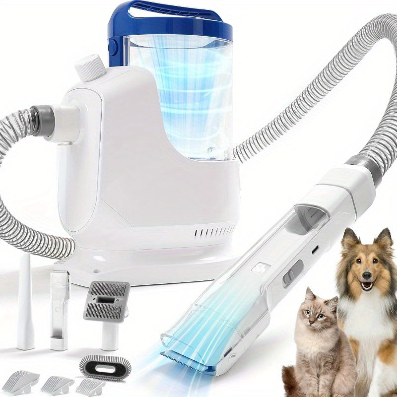 Set with Vacuum Cleaner, Pet Hair Trimming and Care Vacuum - 101.44oz Low Noise Dog Grooming Vacuum